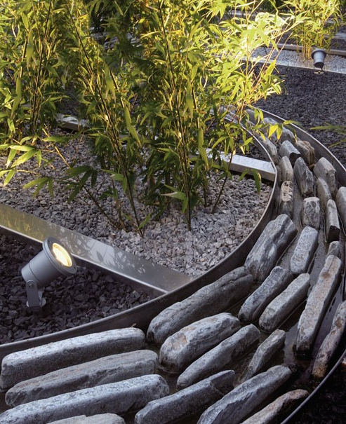 Spike Lights Garden Installation
